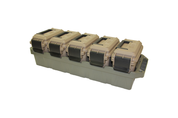 Mtm Ammo Crate 5 Can Mini Dark Earth-army Green