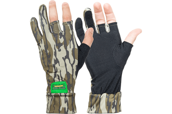 Primos Stretch Fingerless Gloves Mossy Oak Bottomland