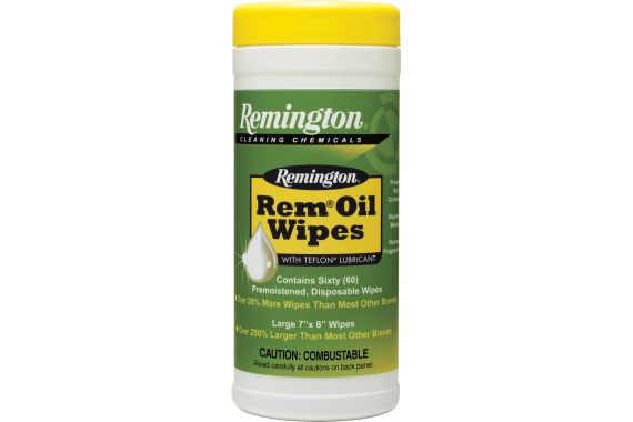 Remington Rem Oil 60 Ct. Pop Top Canister Wipes