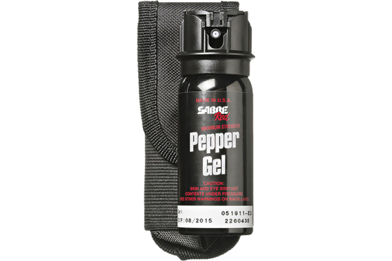 Sabre Tactical Pepper Gel With Flip Top And Holster