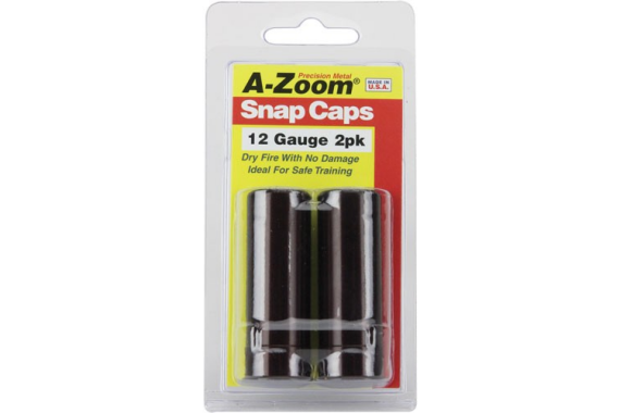 A-zoom Metal Snap Cap 12ga. - 2-pack