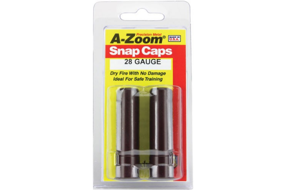 A-zoom Metal Snap Cap 28ga. - 2-pack