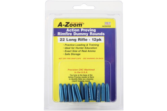 A-zoom Training Rounds .22lr - Aluminum 12-pack