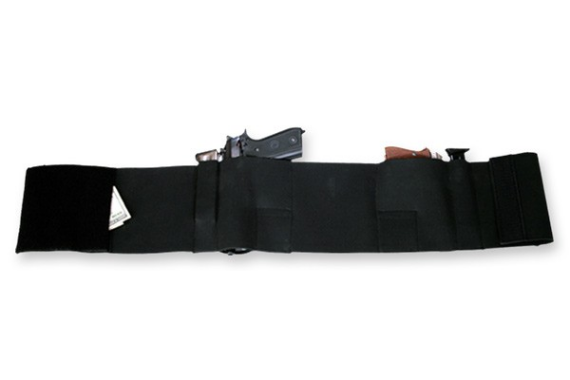 Bulldog Belly Wrap Holster Blk - Large  Holds 2 Guns & 2 Mags