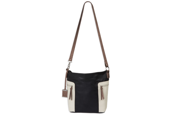 Bulldog Concealed Carry Purse - Conv Hobo-crossbody Blk-tan