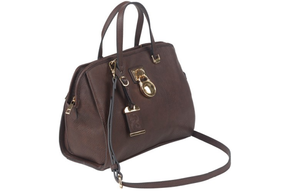 Bulldog Concealed Carry Purse - Satchel Chocolate Brown