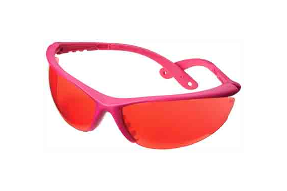 Champion Shooting Glasses - Pink Frame-rose Red Lenses
