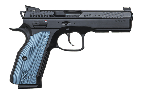 Cz Shadow 2 9mm Fs 17-shot - Black Polycoat Blue Grip