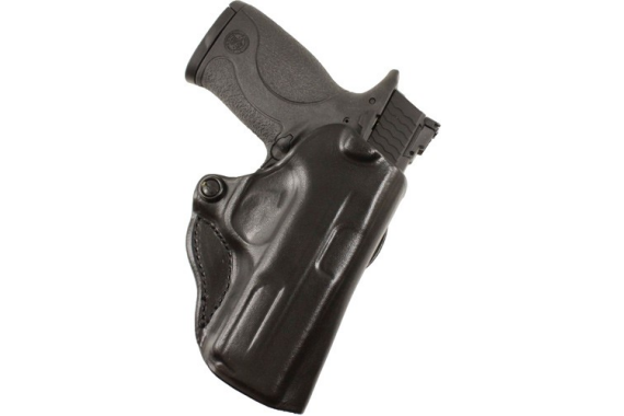 Desantis Mini Scabbard Holster - Rh Owb Leather Ruger Lcp Ii Bl