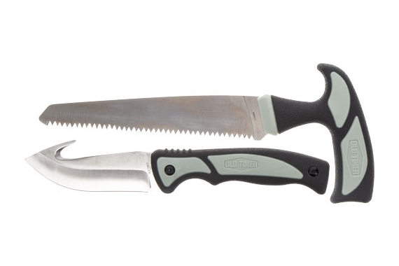 Old Timer Knife Hunter Kit W- - Saw-gut Hook Knife & Sheath!