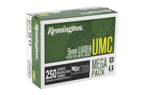 Rem Umc Mp 9mm 115gr Fmj 250/1000