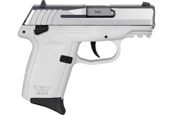 Sccy Cpx1-tt Pistol Gen 3 9mm - 10rd Ss-white Manual Safety