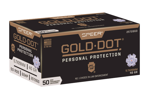 Speer Gold Dot 5.7x28mm - 50rd 10bx-cs 40gr Gdhp