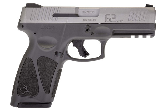 Taurus G3 9mm 15-shot 3-dot - Adj. Grey-ss Polymer
