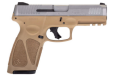 Taurus G3 9mm 17-shot 3-dot - Adj. Tan/stainless Polymer