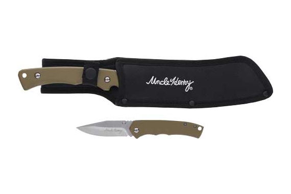 Uncle Henry Knife 2 Knife Set - Brown-ss Blades Promoq3<