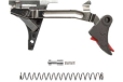Zev Pro Flat Face Trigger - Drop In Kit Gen 1-4 9mm Bl-red