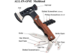 Bravedge BRD-001 Multitool Axe Hatchet Tool, A Go-Bag MUST, Knife, Opener, Screwdriver Kit, Cool Gadgets Unique Multi-Tool