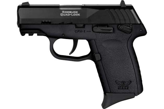 Sccy Cpx1-cb Pistol Gen 3 9mm - 10rd Black-black Manual Saftey