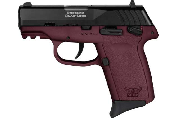Sccy Cpx1-cb Pistol Gen 3 9mm - 10rd Black-crimson W-safety