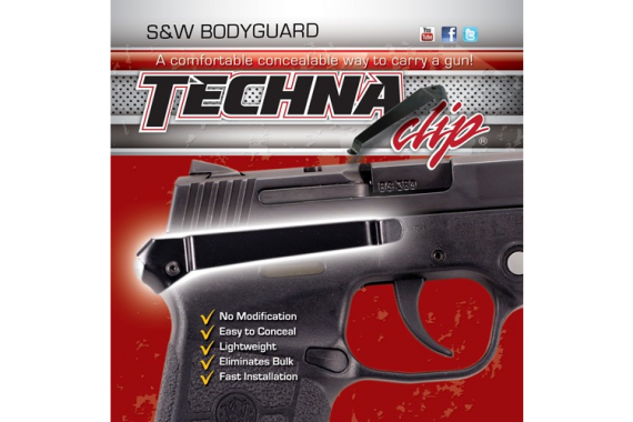 Techna Clip Handgun Retention - Clip S&w Bodyguard Auto Right