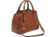 Bulldog Concealed Carry Purse - Satchel Chestnut W- Leopard Tm