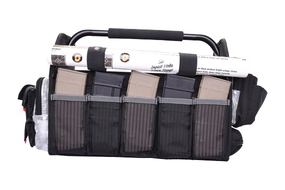 Gps Range Tote Bag Hold 6-ar - &8 Pistol Mags Plus 2 Guns Blk