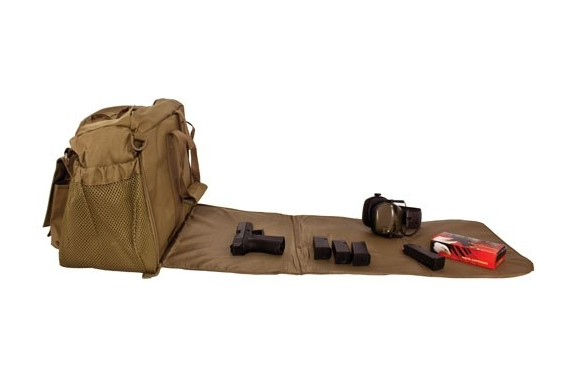 Red Rock Deluxe Range Bag Tan - Fold Out Work-cleaning Gun Mat