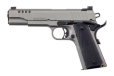 Auto-ordnance 1911a1 .45acp - Stainless Ngt Sgt Rubber Grips