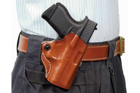 Desantis Mini Scabbard Holster - Rh Owb Leather M&p 4-4.25