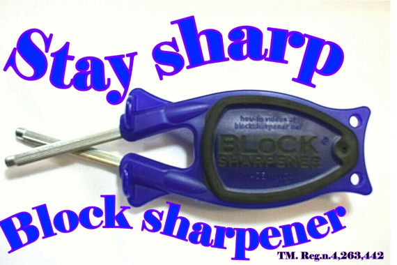 Block knife sharpener, Limited edition Purple with Black non slip grip
