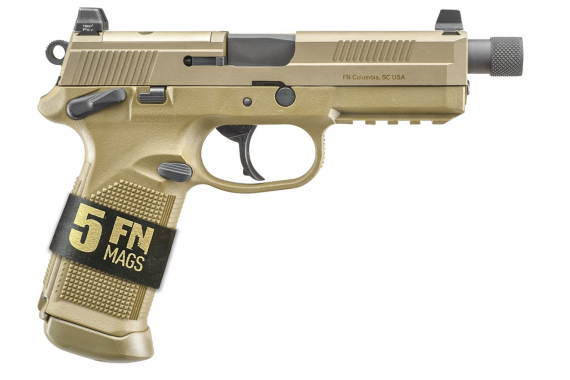 FN FNX -45 TACTICAL 45 ACP FDE 10+1 5 MAG BUNDLE