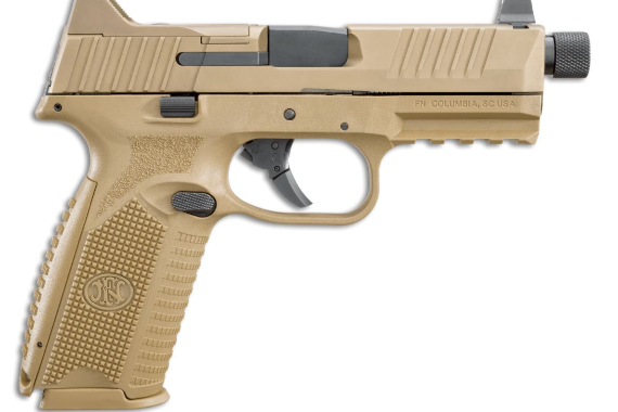 FN 509 TACTICAL 9MM FDE THREADED BARREL SUPPRESOR NIGHT SIGHTS 24+1