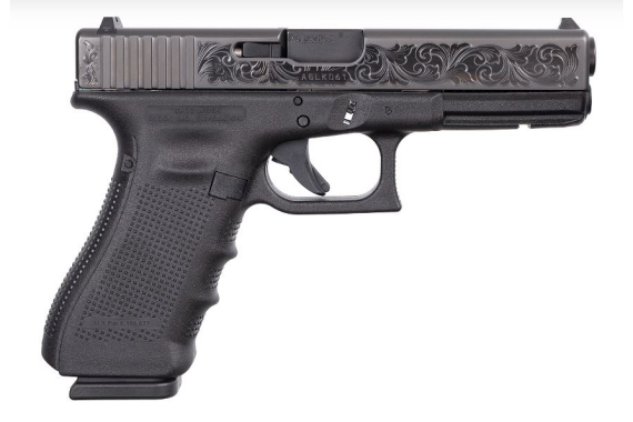 G17 GEN4 9MM 17+1 BLACK 3-17RD MAGS | ENGRAVED