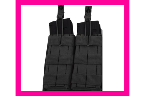 Advance Warrior Solutions Open Top Double Mag Pouch Black