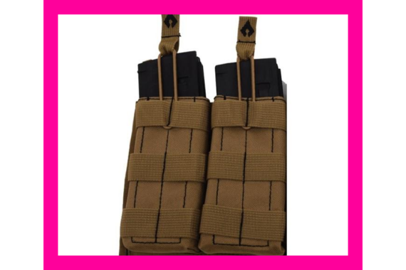 Advance Warrior Solutions Open Top Double Mag Pouch Tan