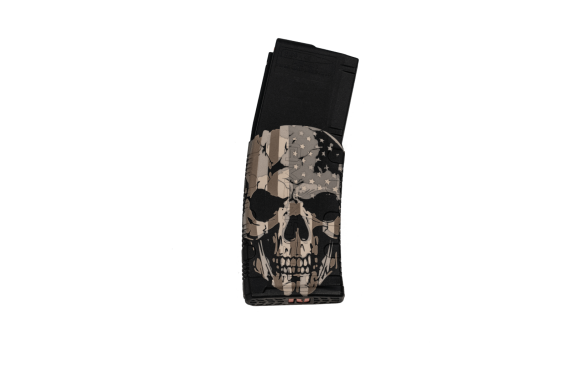 Black Rain Ordnance Skull with Flag AR Magazine 5.56x45 30/rd