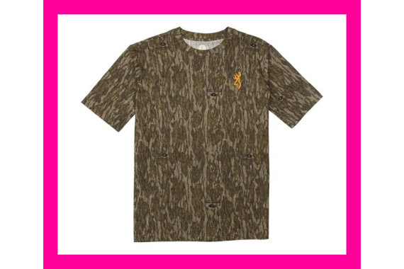 Browning Wasatch Short Sleeve T-Shirt Mossy Oak Bottomland L