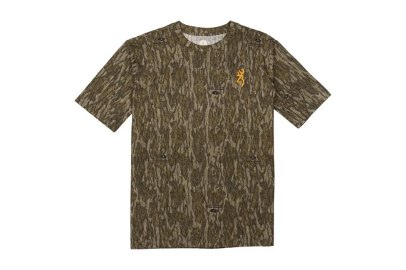 Browning Wasatch Short Sleeve T-Shirt Mossy Oak Bottomland M