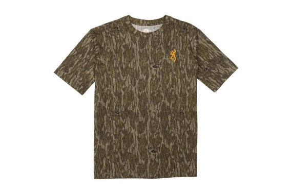 Browning Wasatch Short Sleeve T-Shirt Mossy Oak Bottomland S