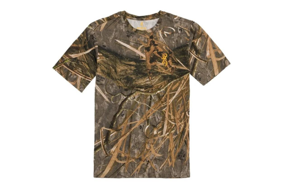 Browning Wasatch Short Sleeve T-Shirt Mossy Oak Shadow Grass Habitat M