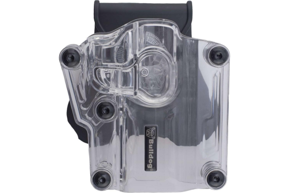 Bulldog Max Multi-Fit Polymer Holster w/ Paddle-Transparent Clear RH