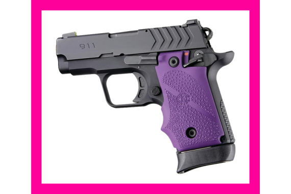 Hogue Ambi Safety Rubber Grip for Springfield Armory 911- Purple
