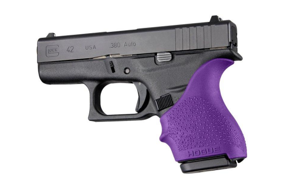 Hogue HandAll Beaver Tail Grip Sleeve Glock 42 43 Purple