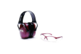 Howard Leight Womens Shooting Sports Safety Combo Kit Glasses Dusty Rose