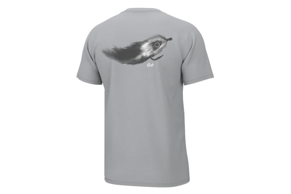 Huk Streamer Fly Short Sleeve Shirt Harbor Mist L
