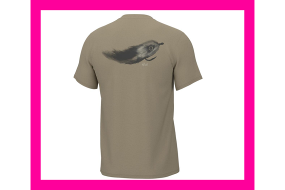 Huk Streamer Fly Short Sleeve Shirt Overland Trek M