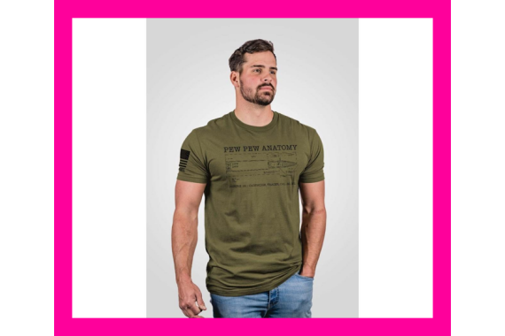 Nine Line Pew Anatomy Short Sleeve Shirt Military Green 2XL