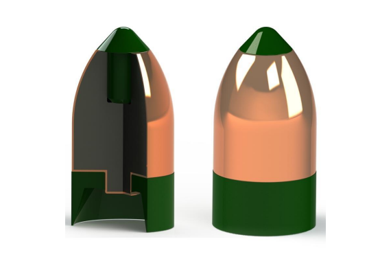 Powerbelt AeroTip Copper-Plated Muzzleloader Bullets .50 cal 295 gr AERO C