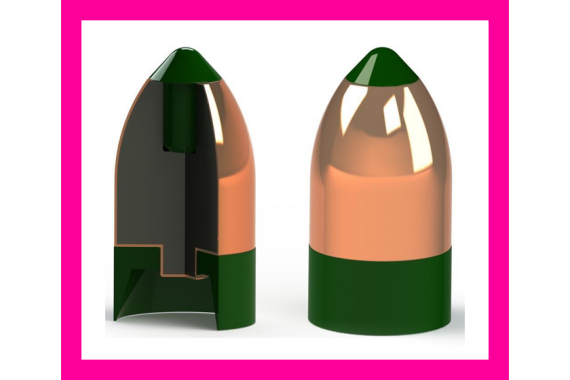 Powerbelt AeroTip Copper-Plated Muzzleloader Bullets .50 cal 295 gr AERO C